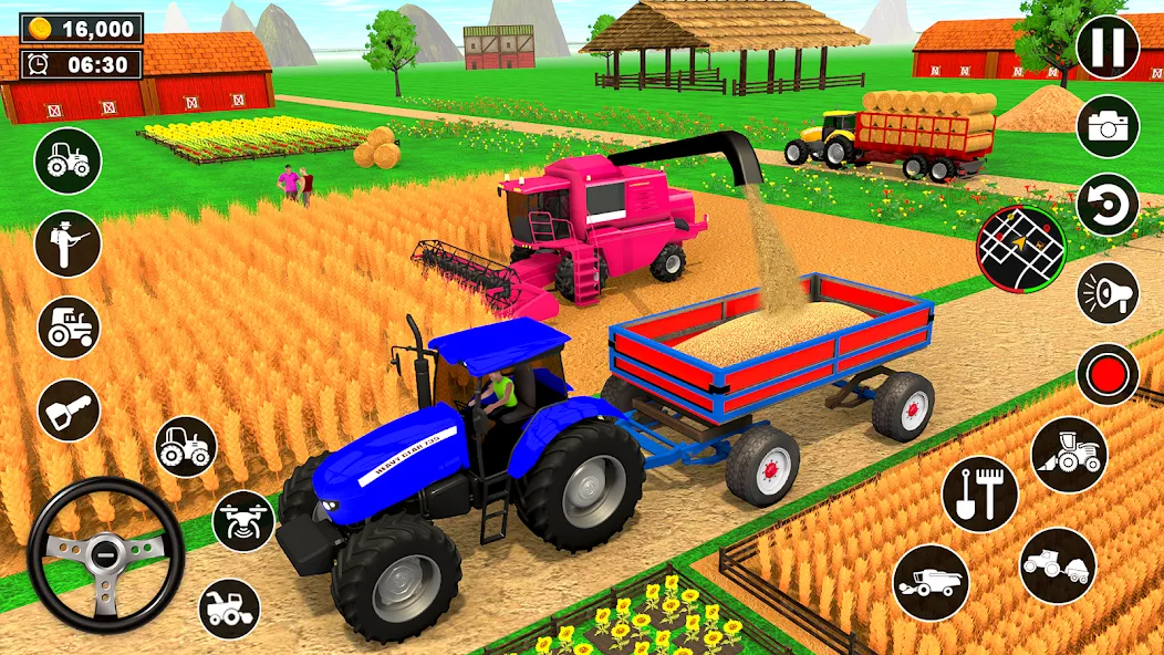 Взломанная Real Tractor Driving Simulator (Реальный симулятор вождения трактора)  [МОД Много денег] — полная версия apk на Андроид screen 5