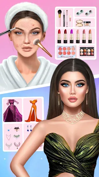 Взлом DIY Makeup: Beauty Makeup Game  [МОД Все открыто] — стабильная версия apk на Андроид screen 1