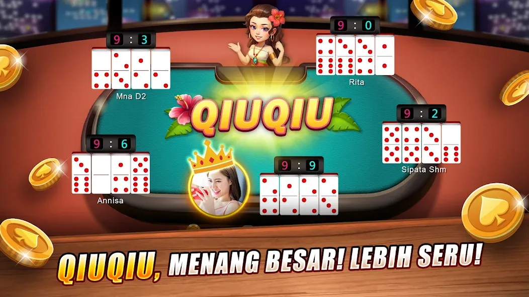 Взломанная LUXY Domino Gaple QiuQiu Poker (Лукси Домино Гапл Киукиу Покер)  [МОД Меню] — последняя версия apk на Андроид screen 2