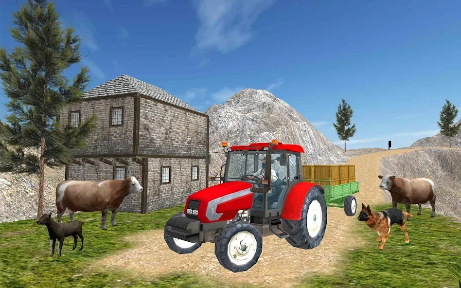 Скачать взлом Tractor Driver 3D Farming Sim (Тракторист 3D Симулятор Фермерства)  [МОД Много монет] — полная версия apk на Андроид screen 1