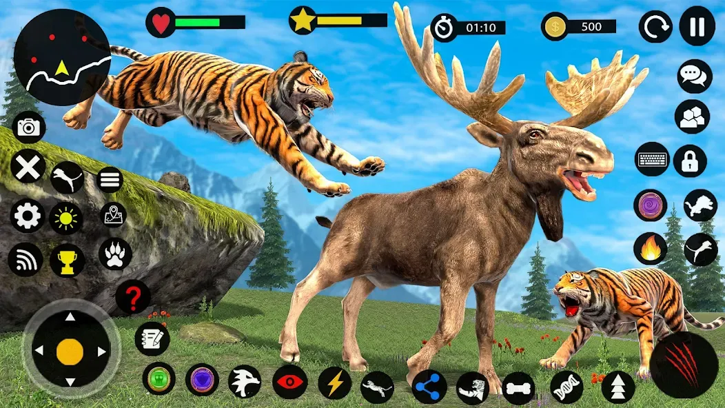 Взломанная Tiger Games: Tiger Sim Offline  [МОД Бесконечные деньги] — полная версия apk на Андроид screen 2