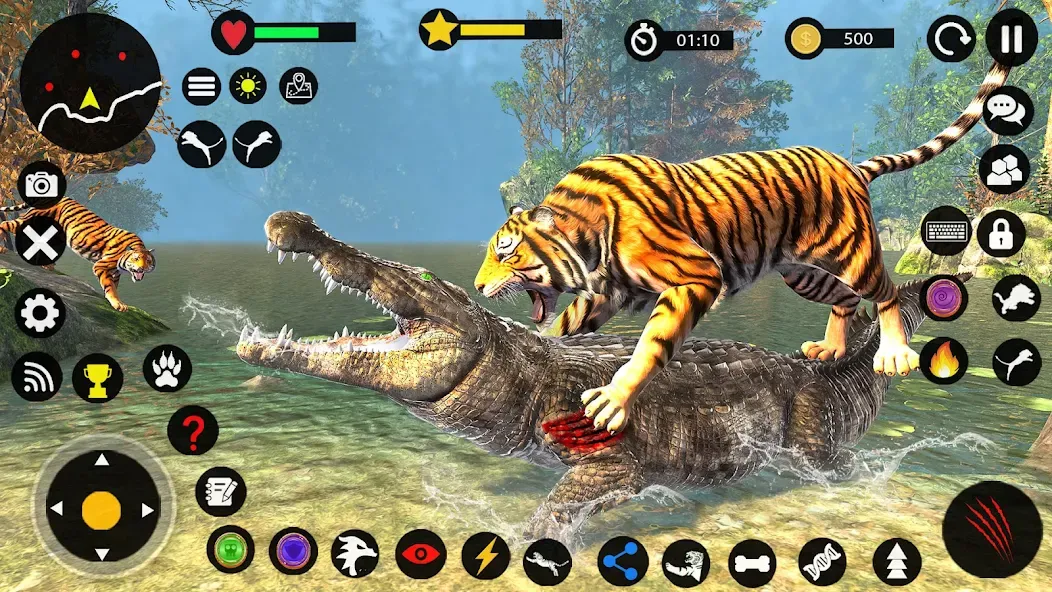 Взломанная Tiger Games: Tiger Sim Offline  [МОД Бесконечные деньги] — полная версия apk на Андроид screen 3