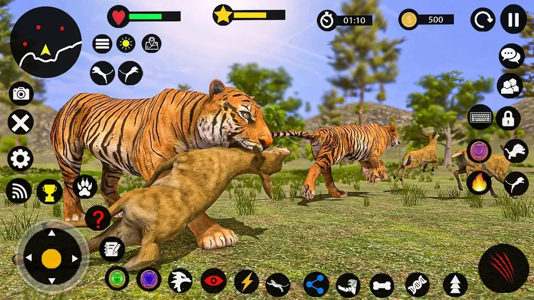 Взломанная Tiger Games: Tiger Sim Offline  [МОД Бесконечные деньги] — полная версия apk на Андроид screen 4