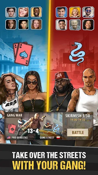 Скачать взлом The Gang: Street Mafia Wars (Зэ Гэнг)  [МОД Mega Pack] — стабильная версия apk на Андроид screen 3