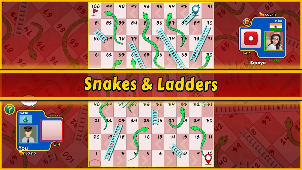 Скачать взлом Snakes and Ladders King (Снейкс энд Ладдерс Кинг)  [МОД Mega Pack] — последняя версия apk на Андроид screen 3