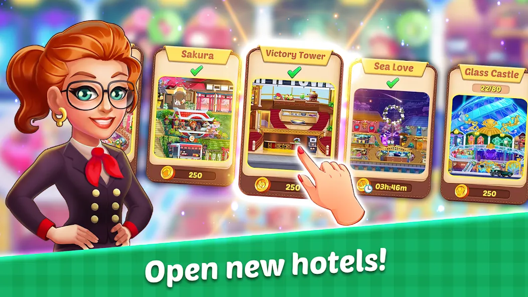 Скачать взлом Hotel Madness Grand Hotel (Хотел Маднес Гранд Отель)  [МОД Mega Pack] — полная версия apk на Андроид screen 2