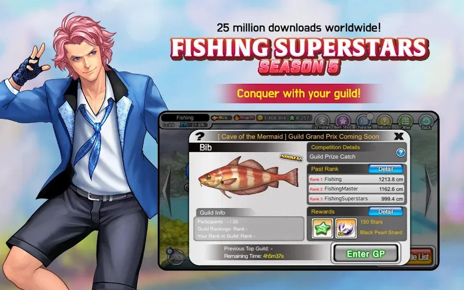 Скачать взломанную Fishing Superstars (Фишинг Суперзвезды)  [МОД Много монет] — полная версия apk на Андроид screen 2