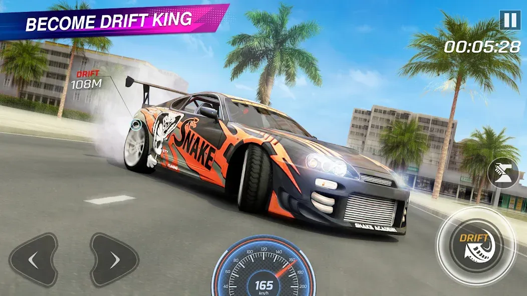 Скачать взломанную Extreme Car Driving: Car Drift  [МОД Menu] — полная версия apk на Андроид screen 1