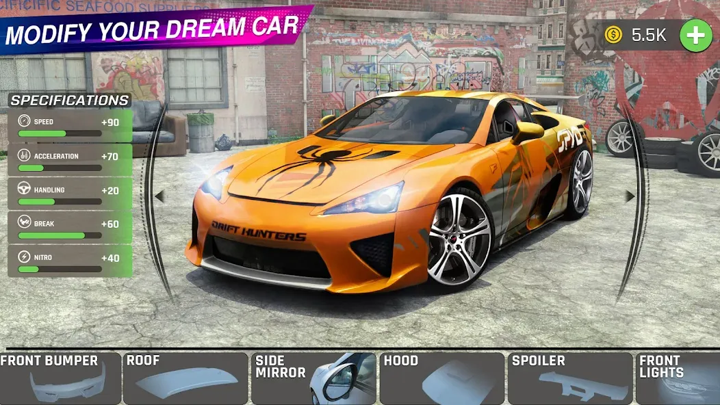 Скачать взломанную Extreme Car Driving: Car Drift  [МОД Menu] — полная версия apk на Андроид screen 2