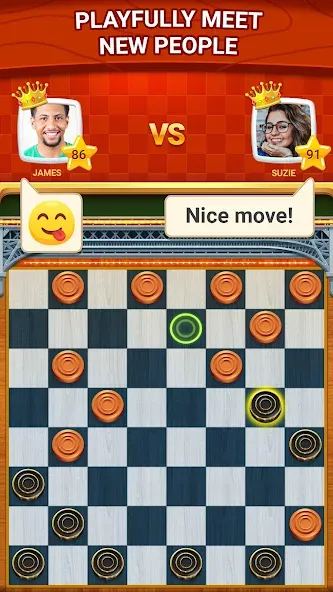 Взломанная Checkers — Online & Offline  [МОД Много монет] — полная версия apk на Андроид screen 3