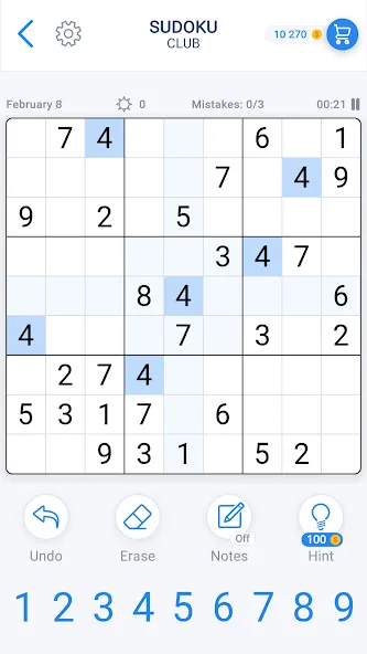 Взлом Sudoku Game — Daily Puzzles  [МОД Mega Pack] — последняя версия apk на Андроид screen 1