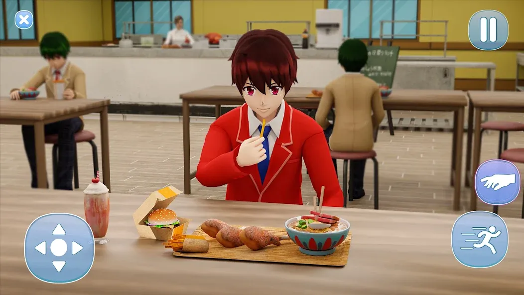 Скачать взлом Anime Boy High School Life 3d  [МОД Бесконечные деньги] — последняя версия apk на Андроид screen 2