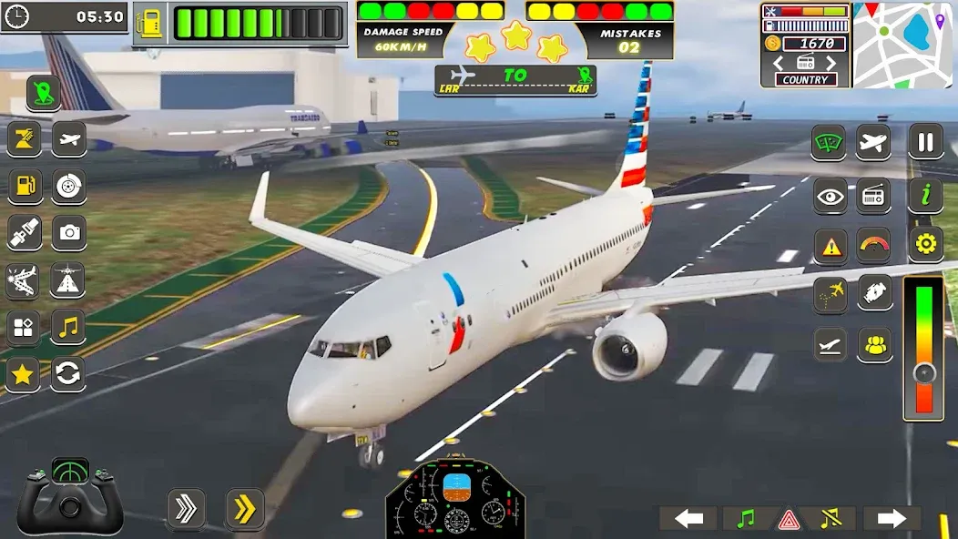 Взломанная Real Flight Sim Airplane Games (Реал Флайт Сим Авиасимуляторы игры на самолеты)  [МОД Все открыто] — стабильная версия apk на Андроид screen 1