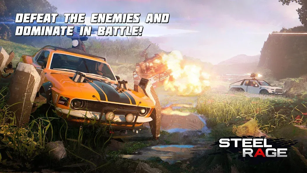 Взлом Steel Rage: Mech Cars PvP War (Стил Рейдж)  [МОД Все открыто] — последняя версия apk на Андроид screen 2