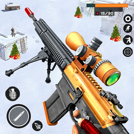 Взлом Banduk Game — Sniper Gun Games (Снайперская Война 3D)  [МОД Меню] — полная версия apk на Андроид screen 1