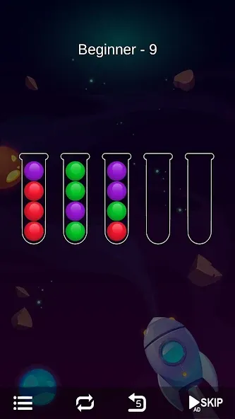 Скачать взломанную Ball Sort — Bubble Sort Puzzle (Болл Сорт)  [МОД Много монет] — полная версия apk на Андроид screen 3