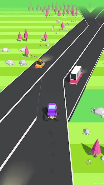 Скачать взлом Traffic Run!: Driving Game  [МОД Menu] — полная версия apk на Андроид screen 3