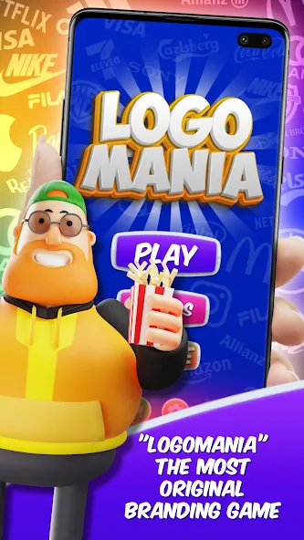 Взлом Logomania — Logo Quiz Original (Логомания 1)  [МОД Unlimited Money] — полная версия apk на Андроид screen 1