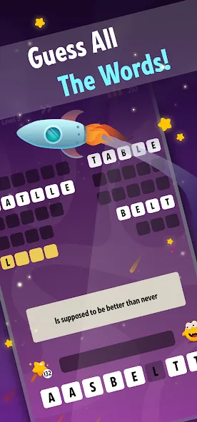 Взломанная Word Riddles: Guess & Learn  [МОД Все открыто] — стабильная версия apk на Андроид screen 1