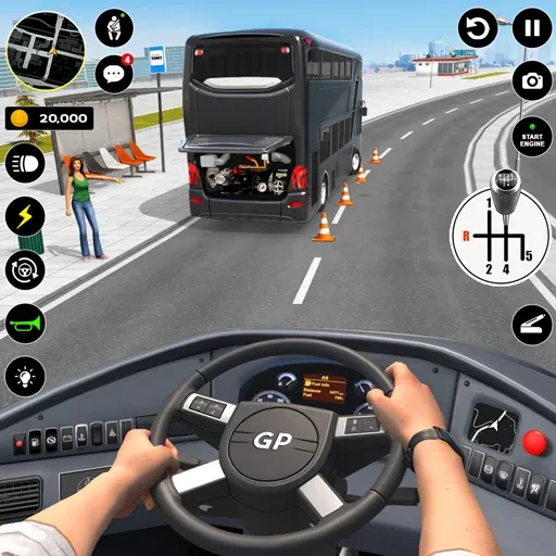 Скачать взлом Bus Simulator : 3D Bus Games (Бас Драйвинг Симулятор ПВП Игра)  [МОД Меню] — стабильная версия apk на Андроид screen 1