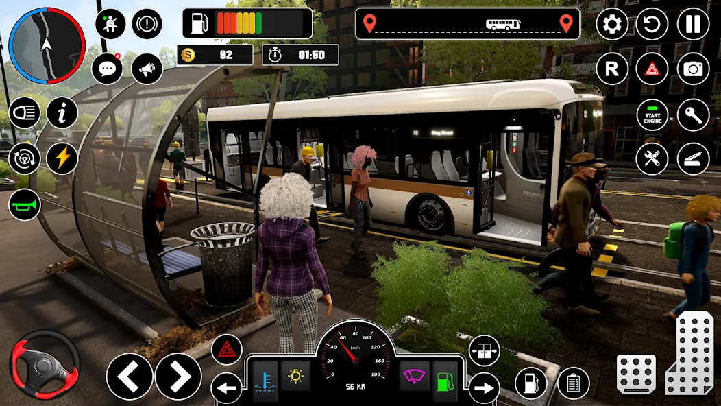 Скачать взлом Bus Simulator : 3D Bus Games (Бас Драйвинг Симулятор ПВП Игра)  [МОД Меню] — стабильная версия apk на Андроид screen 3