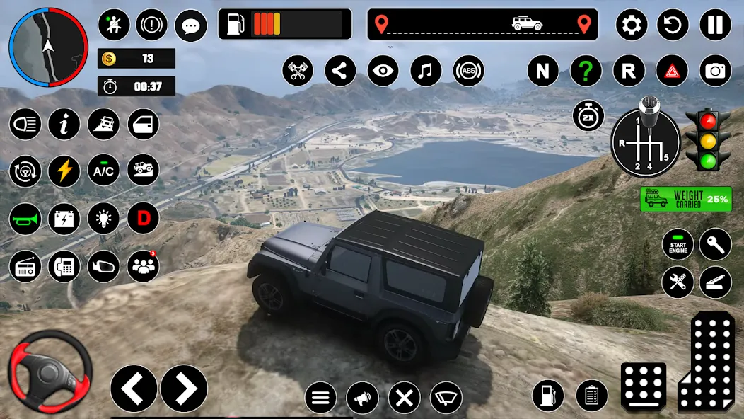 Скачать взломанную Offroad Jeep Driving & Parking  [МОД Много монет] — стабильная версия apk на Андроид screen 3