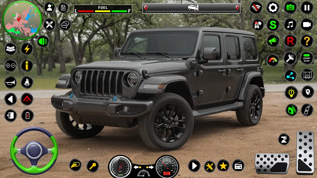 Скачать взлом Jeep Driving Simulator offRoad (Джип Драйвинг Симулятор вне дороги)  [МОД Бесконечные монеты] — последняя версия apk на Андроид screen 4