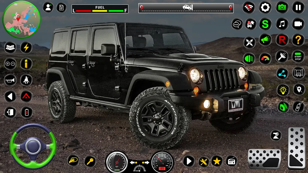 Скачать взлом Jeep Driving Simulator offRoad (Джип Драйвинг Симулятор вне дороги)  [МОД Бесконечные монеты] — последняя версия apk на Андроид screen 5