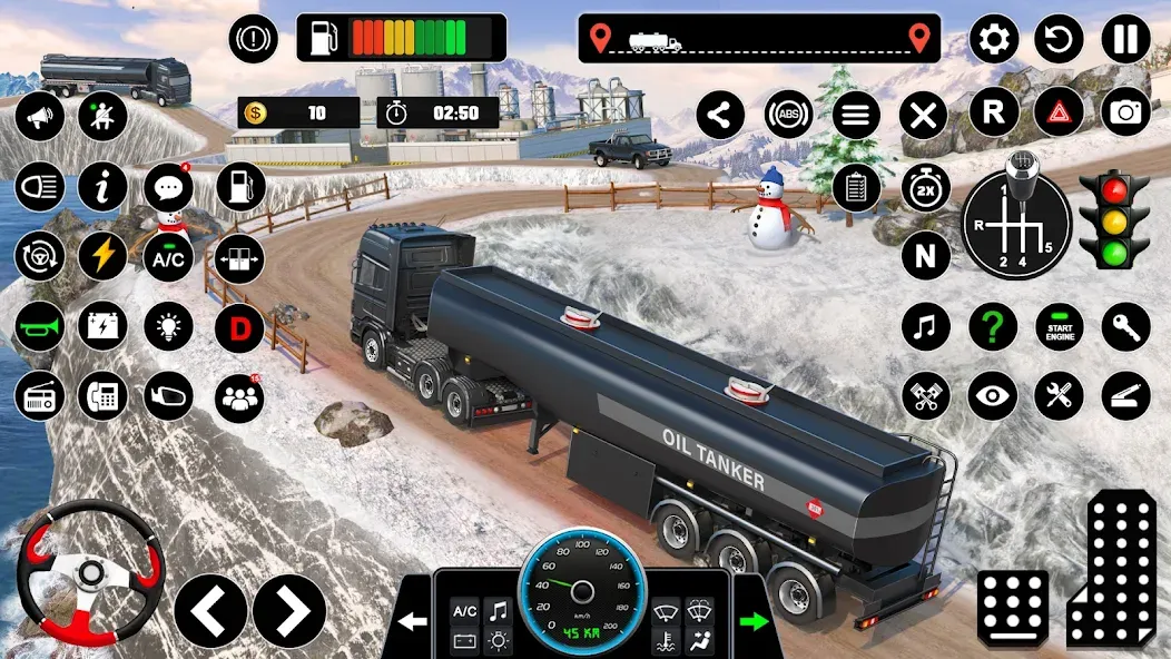 Взломанная Oil Truck Games: Driving Games  [МОД Unlimited Money] — полная версия apk на Андроид screen 2