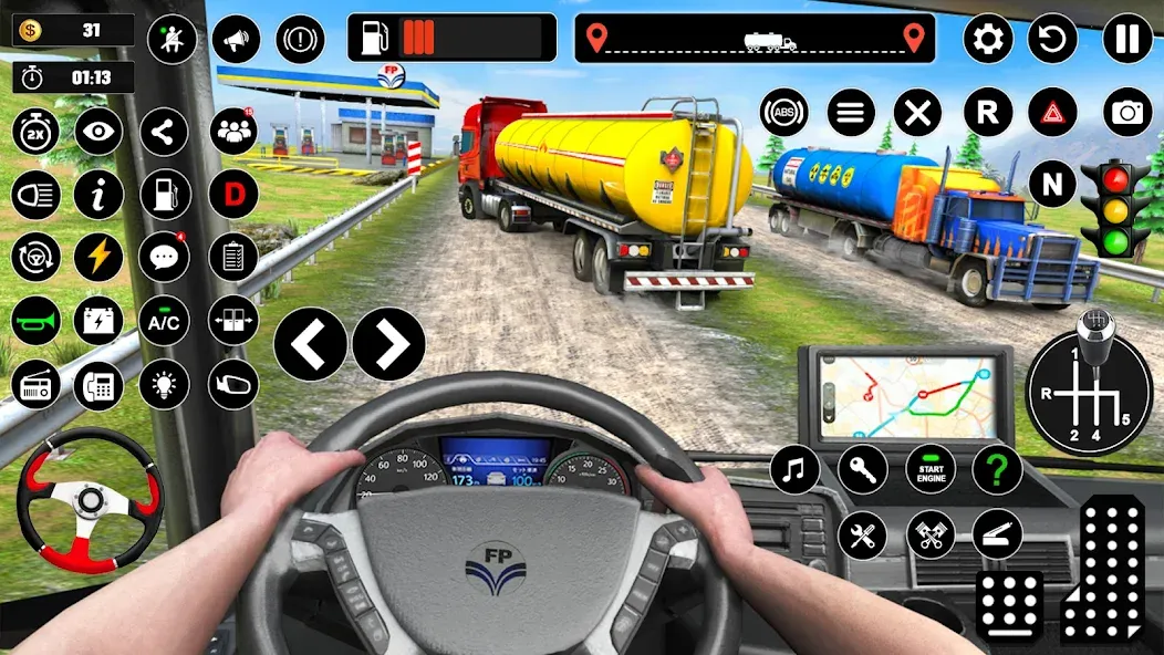 Взломанная Oil Truck Games: Driving Games  [МОД Unlimited Money] — полная версия apk на Андроид screen 4