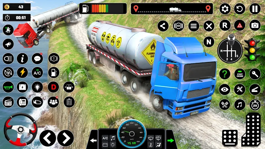 Взломанная Oil Truck Games: Driving Games  [МОД Unlimited Money] — полная версия apk на Андроид screen 5