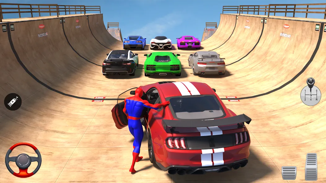 Взлом Superhero Car: Mega Ramp Games (Рамп Кар Гейм)  [МОД Mega Pack] — последняя версия apk на Андроид screen 3