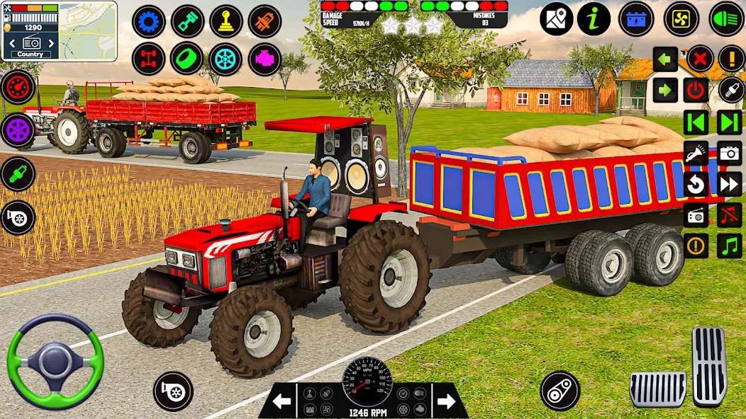 Взлом Farming Tractor Game Simulator (Фарминг Трактор Игра Симулятор)  [МОД Много монет] — полная версия apk на Андроид screen 5