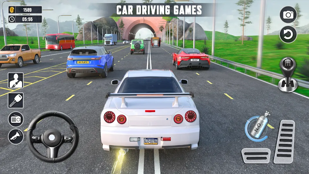 Скачать взлом Real Highway Car Racing Games  [МОД Unlimited Money] — стабильная версия apk на Андроид screen 1