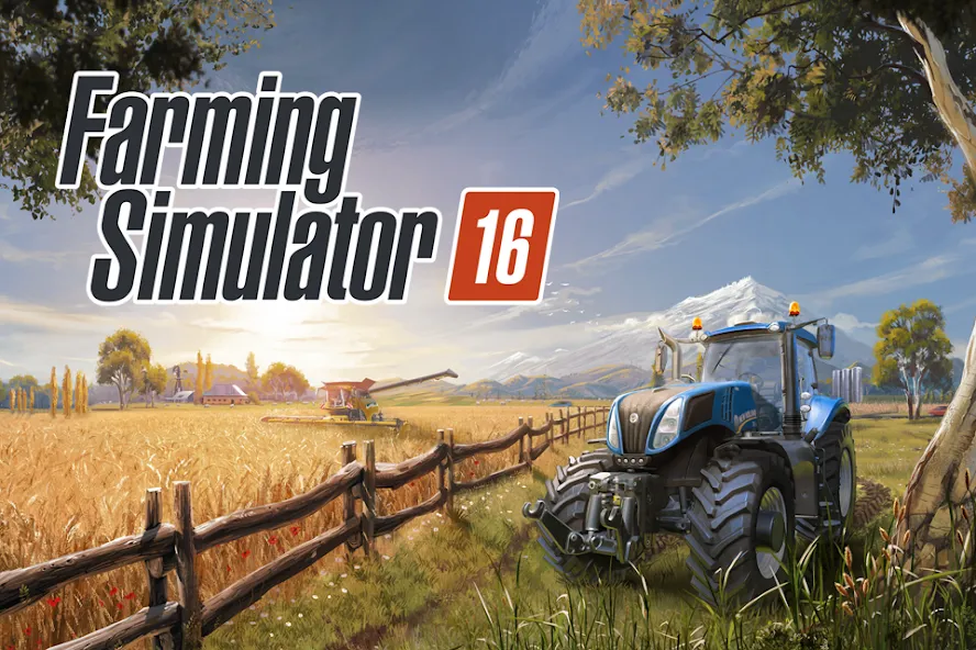 Скачать взломанную Farming Simulator 16 (Фарминг Симулятор 16)  [МОД Меню] — последняя версия apk на Андроид screen 1