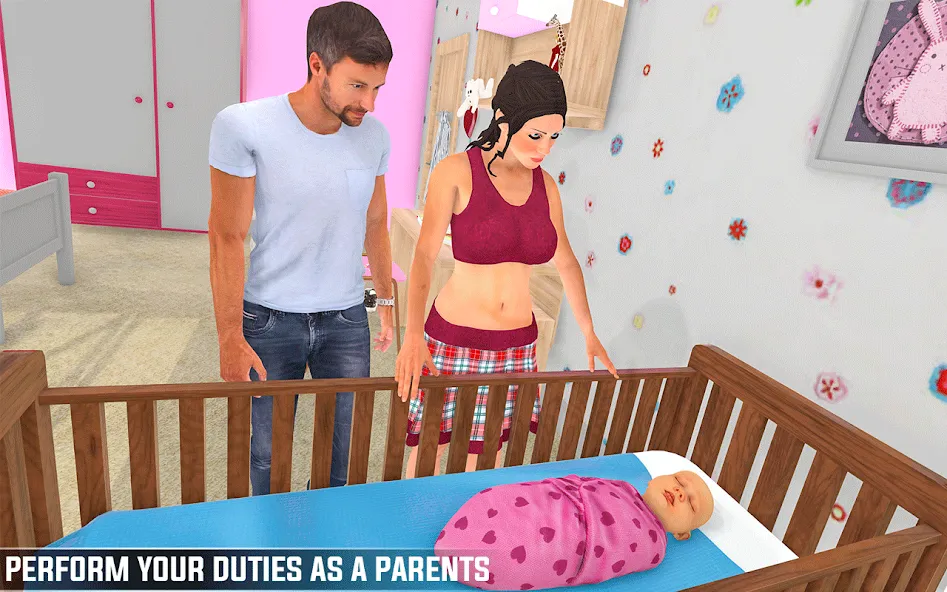 Скачать взломанную Pregnant Games Mommy Simulator  [МОД Бесконечные деньги] — полная версия apk на Андроид screen 1