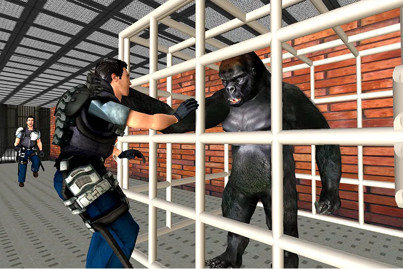 Взломанная Gorilla Smash City Escape Jail  [МОД Много денег] — полная версия apk на Андроид screen 3