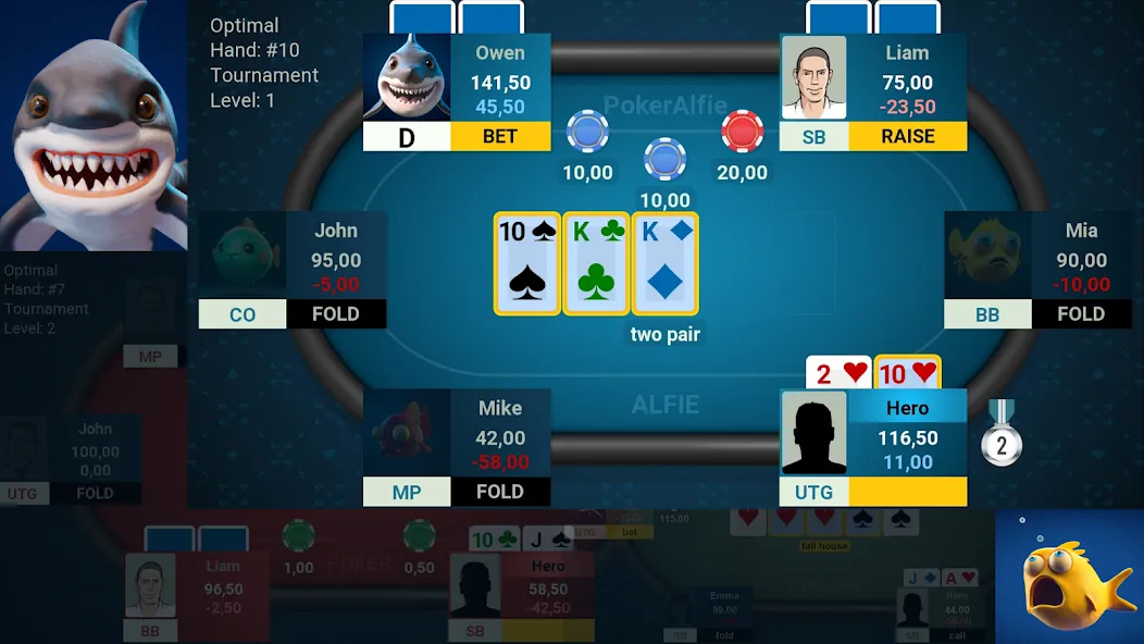 Взлом Offline Poker AI — PokerAlfie (Оффлайн Покер ИИ)  [МОД Unlimited Money] — полная версия apk на Андроид screen 1