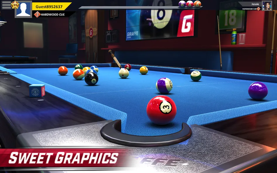 Скачать взломанную Pool Stars — 3D Online Multipl (Пул Старс)  [МОД Меню] — последняя версия apk на Андроид screen 1