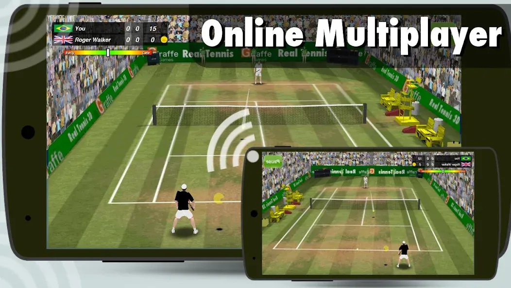 Взлом Tennis Champion 3D — Online Sp  [МОД Бесконечные монеты] — полная версия apk на Андроид screen 2