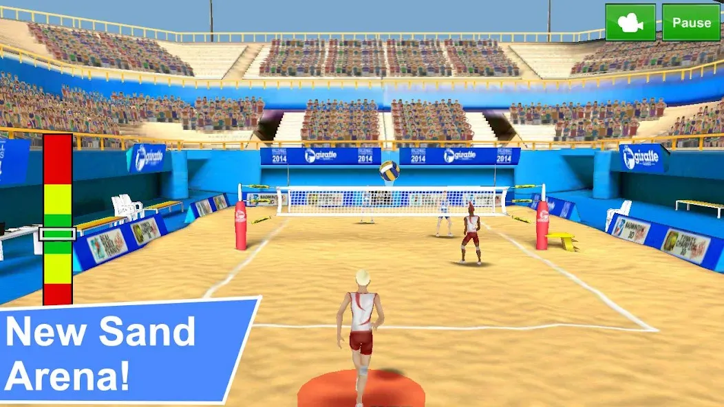 Скачать взломанную Volleyball Champions 3D — Onli  [МОД Unlimited Money] — полная версия apk на Андроид screen 1