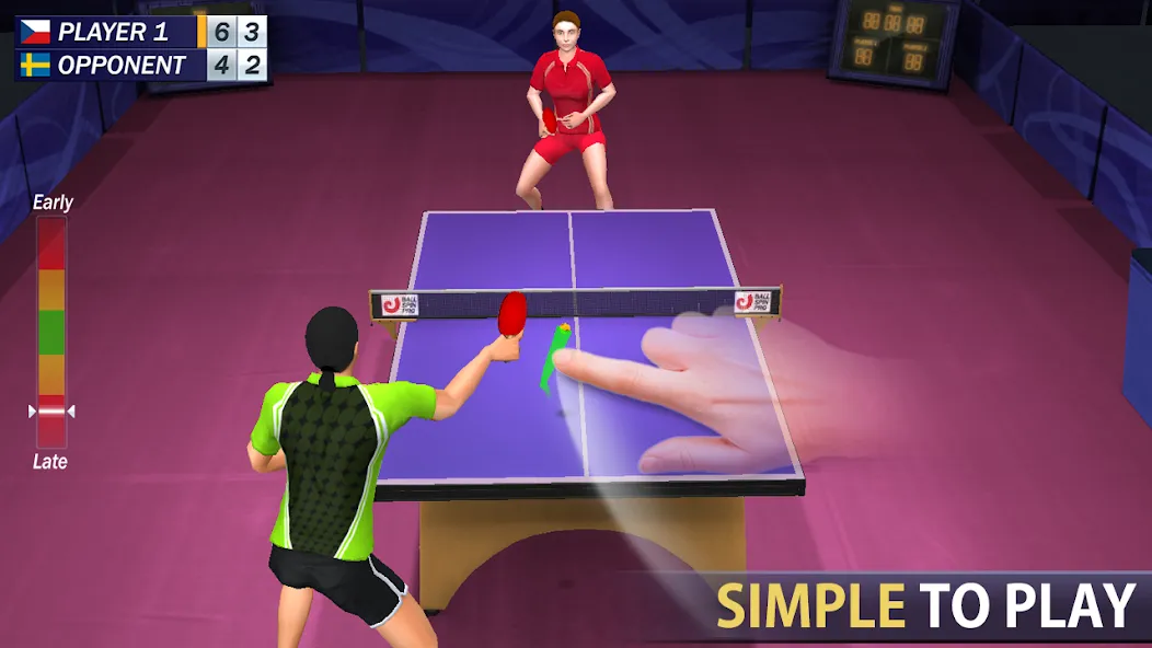 Скачать взлом Table Tennis  [МОД Бесконечные монеты] — стабильная версия apk на Андроид screen 1