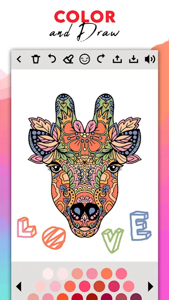 Взлом Coloring for adults offline  [МОД Бесконечные монеты] — стабильная версия apk на Андроид screen 3