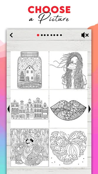 Взлом Coloring for adults offline  [МОД Бесконечные монеты] — стабильная версия apk на Андроид screen 5