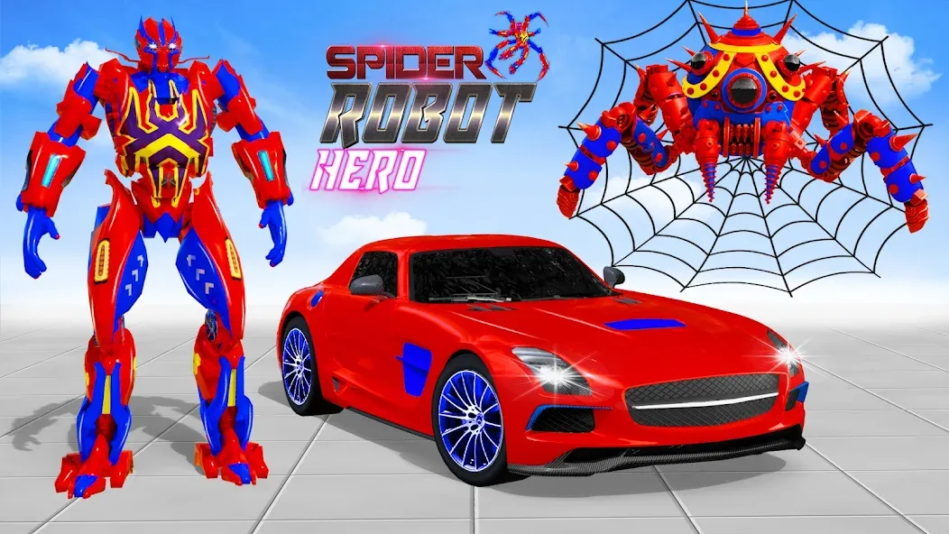 Скачать взломанную Spider Robot: Robot Car Games (Спайдер Робот)  [МОД Unlocked] — полная версия apk на Андроид screen 4