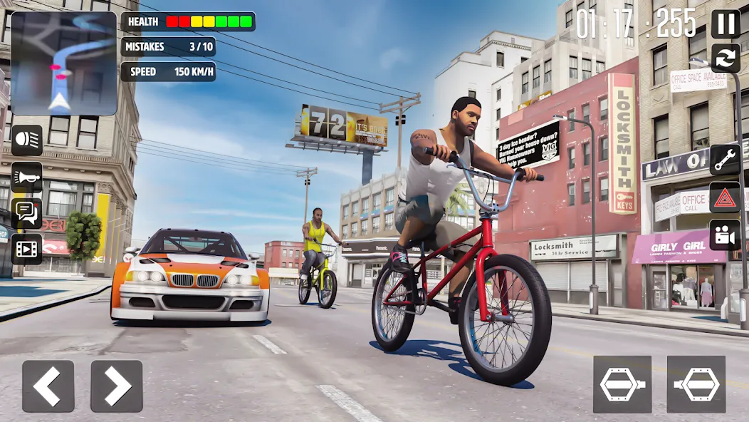 Скачать взломанную Cycle Stunt Games: Cycle Game (Оффроад Велосипедист )  [МОД Menu] — стабильная версия apk на Андроид screen 1