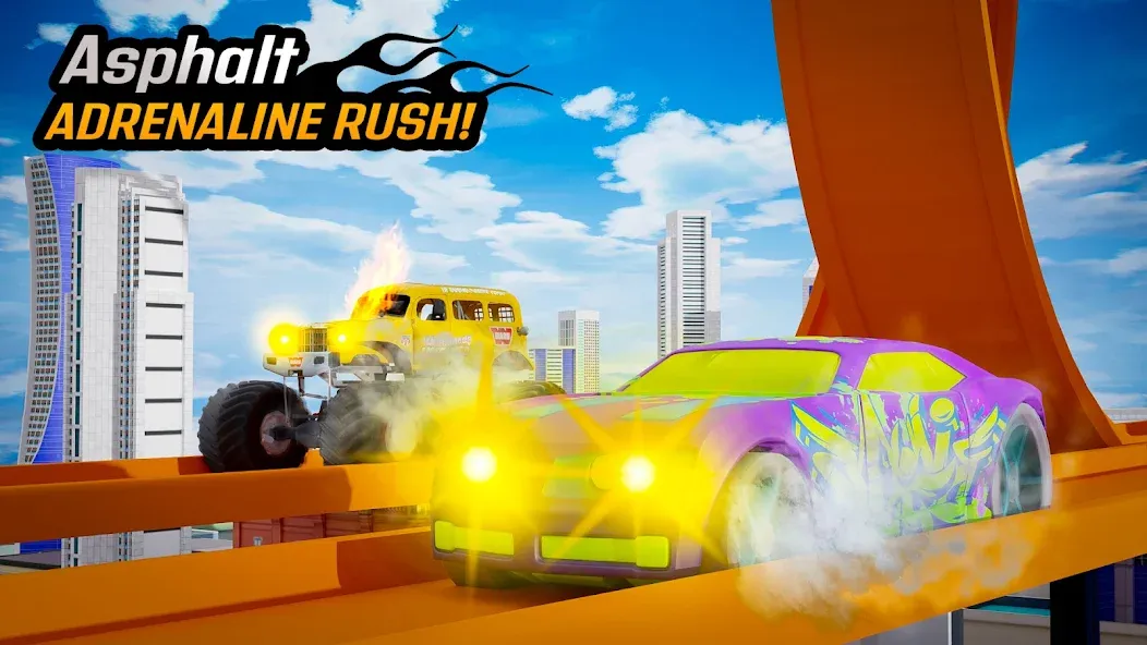 Скачать взломанную Nano Monster Truck Jam Game  [МОД Много монет] — полная версия apk на Андроид screen 3