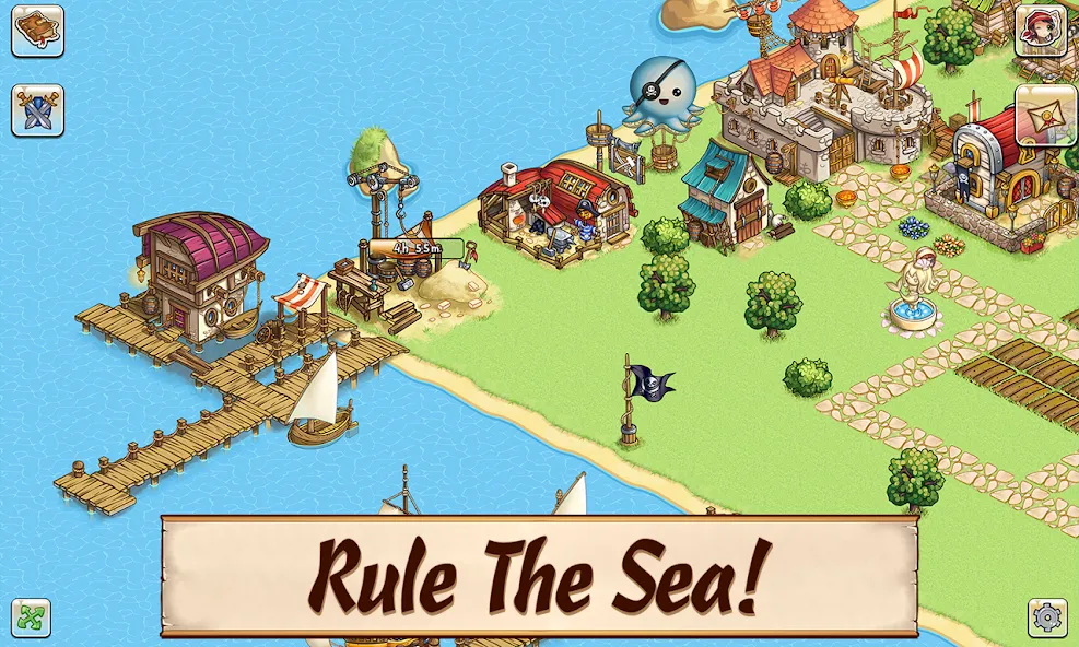 Скачать взлом Pirates of Everseas (Пираты Эверсис)  [МОД Меню] — полная версия apk на Андроид screen 4