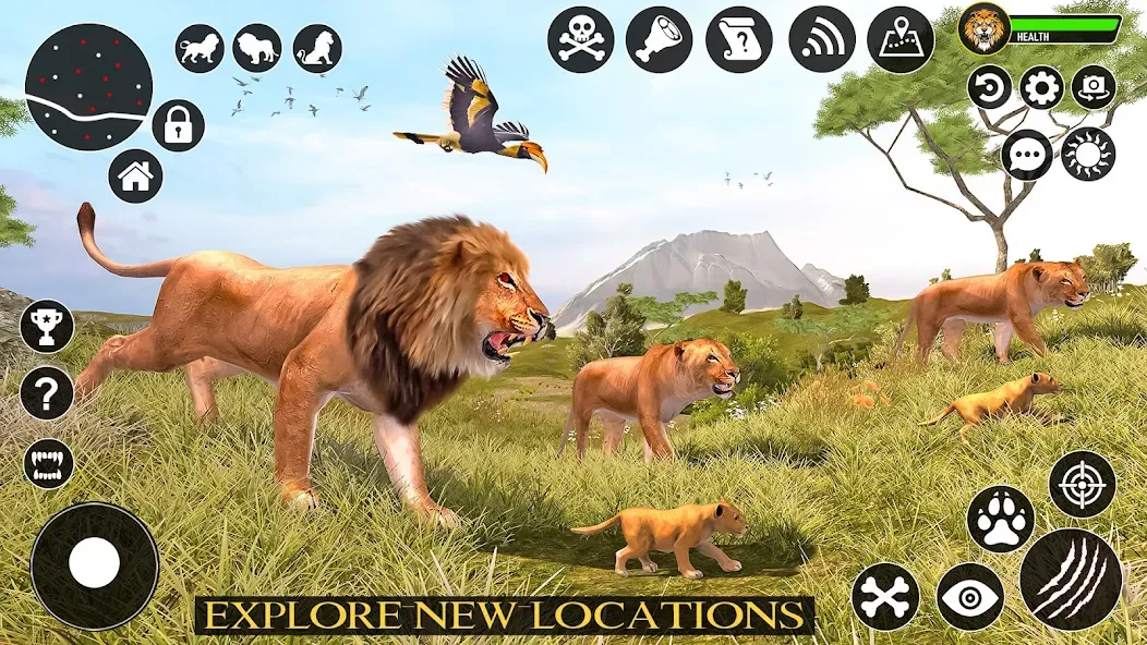 Скачать взлом Ultimate Lion Simulator Game (Лайон Симулятор)  [МОД Меню] — стабильная версия apk на Андроид screen 2