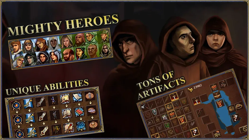 Скачать взломанную Heroes 3 of Might: Magic TD  [МОД Unlimited Money] — стабильная версия apk на Андроид screen 4